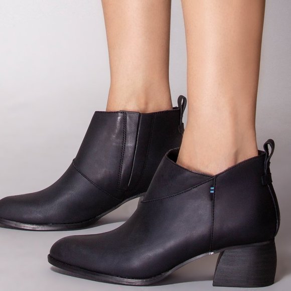 Leilani Leather Bootie in Black - Picture 2 of 3